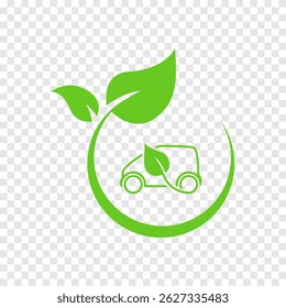 Electric car. Eco car. Car charging at the charger station. Ecology transport concept vector illustration.