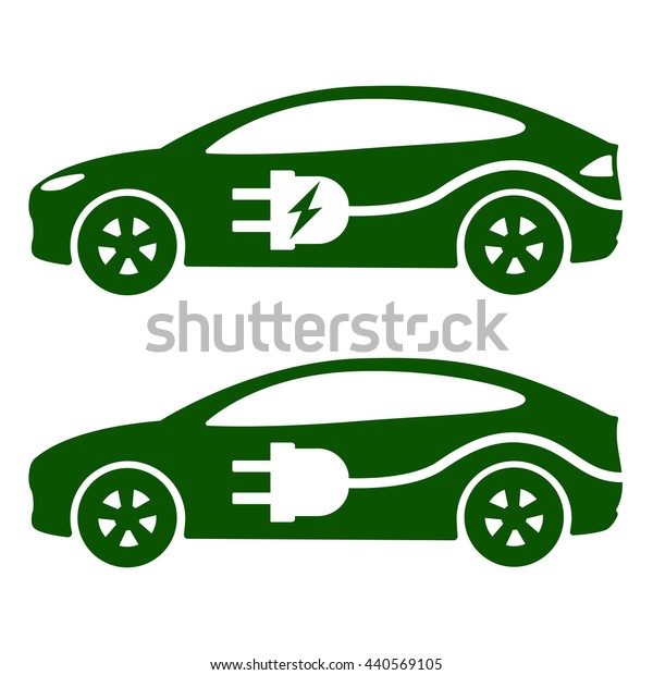 電気自動車 Evアイコンベクターイラスト 電気自動車 ケーブル プラグの側面図 のベクター画像素材 ロイヤリティフリー