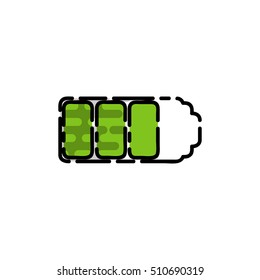 Electric car flat icon