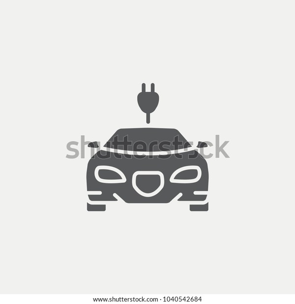 Electric Car Flat\
Icon
