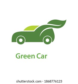 Electric car green car hybrid technology logo design