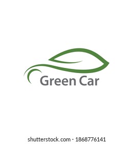 Electric Car Green Car Hybrid Technology Logo Design