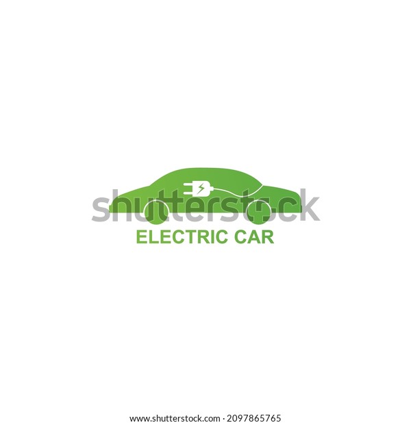 Electric car\
green car hybrid technology logo\
design