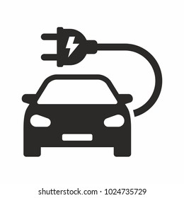 Electric car icon