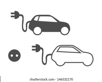 Electric Car Icon