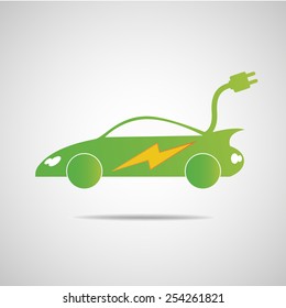 Electric car icon
