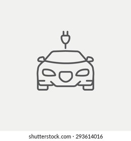 Electric car icon