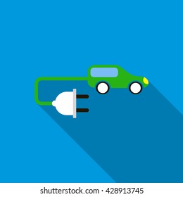 Electric car icon