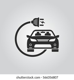 Electric car icon