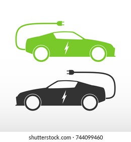 Electric car icon