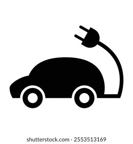 Electric Car Icon for Eco-Friendly and Modern Vehicles