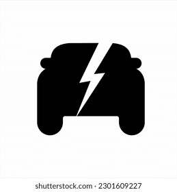 Electric car icon logo design.