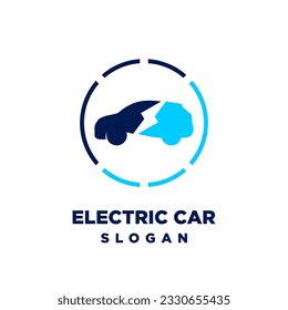Electric Car icon logo vector design