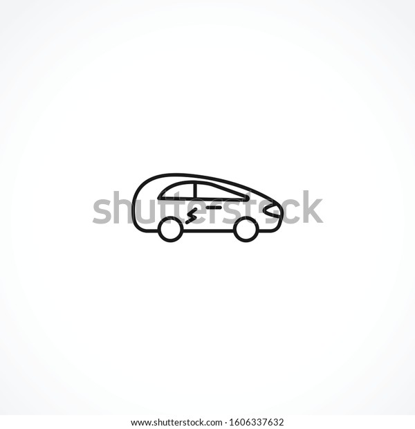 electric car icon on white background. electric car icon\
on white background. electric car icon on white background.\
