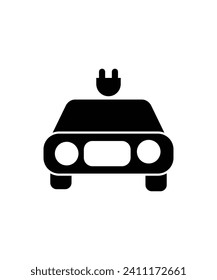 icono de coche eléctrico, mejor icono plano vector.
