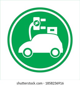 Electric Car ICON Vector Design