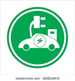 Electric Car ICON Vector Design