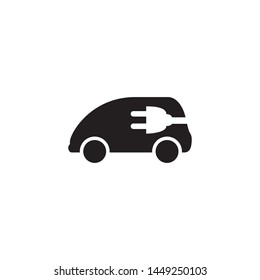 Electric Car Icon Vector Illustration 