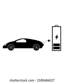 plantilla de logotipo de la ilustración del vector del icono del coche eléctrico