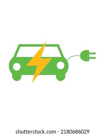 electric car icon vector illustration logo template