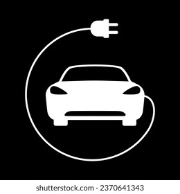 Electric car icon Vector Illustration