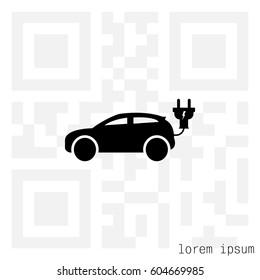 electric car Icon. vector illustration