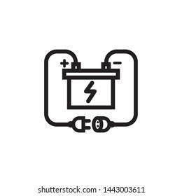 Electric Car Icon Vector Ilustration