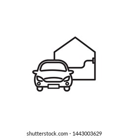 Electric Car Icon Vector Ilustration