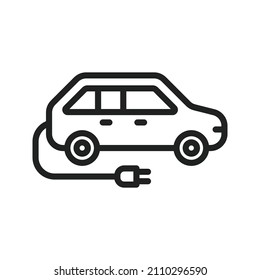 Electric Car icon vector image. Can also be used for Physical Fitness. Suitable for mobile apps, web apps and print media.