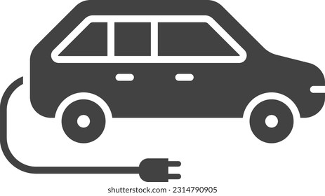 Electric Car icon vector image. Suitable for mobile application web application and print media.