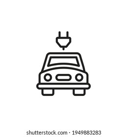 Electric Car icon in vector. Logotype