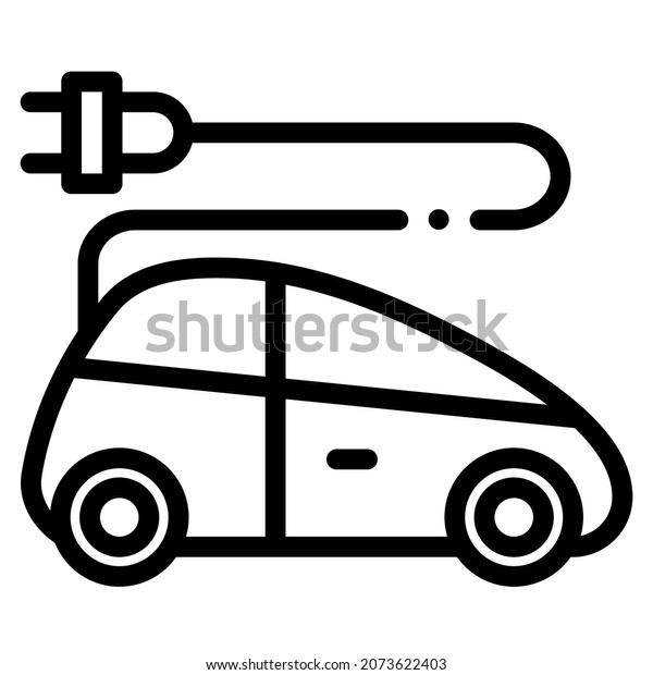 electric car icon for website, application,\
printing, document, poster design,\
etc.