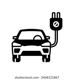 Electric Car isolated icon. vector illustration