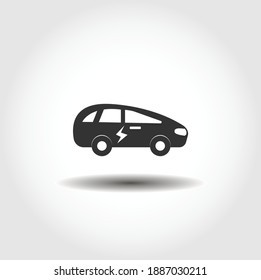 electric car isolated vector icon. car service design element