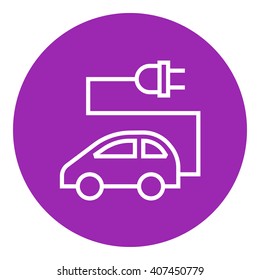 Symbol für elektrische Autolinie.