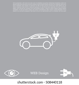 electric car line Icon
