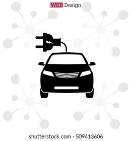 electric car line Icon