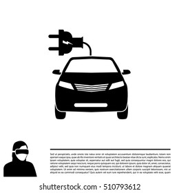 electric car line Icon