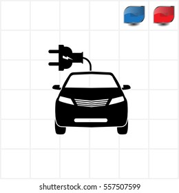 electric car line Icon