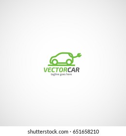 Electric Car Logo.