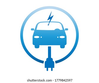 Electric car logo concept. Can be used for your work.