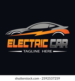 Electric Car Logo Design - Modern Automotive Branding Icon
