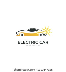 Electric Car Logo Design Symbol Template Stock Vector (Royalty Free ...