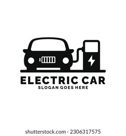 Design des elektrischen Autos, Vektorgrafik