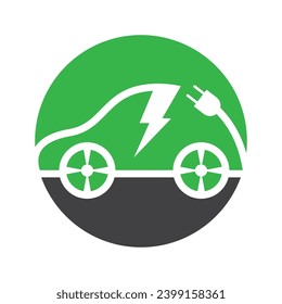 Electric car logo images illustration design