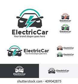 Electric Car Logo Template