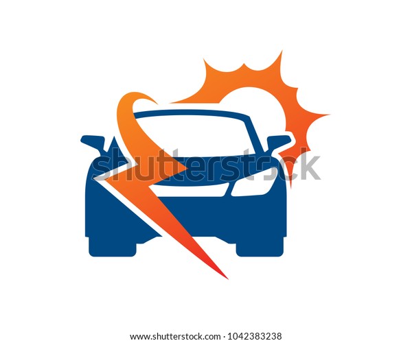 Electric Car Logo Template Design Vector,\
Emblem, Design Concept, Creative Symbol,\
Icon
