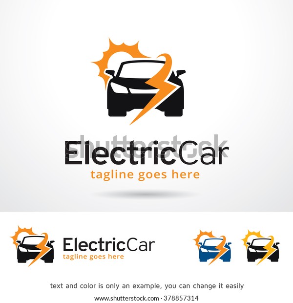 Electric Car Logo Template Design Vector Stock Vector (Royalty Free ...