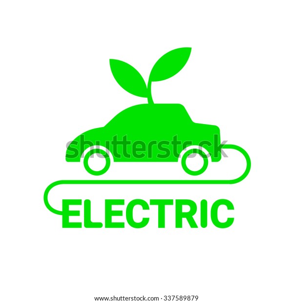 Electric Car Logo Template Sign Icon Stock Vector (Royalty Free ...