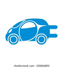 electric car logo template. logo vector.